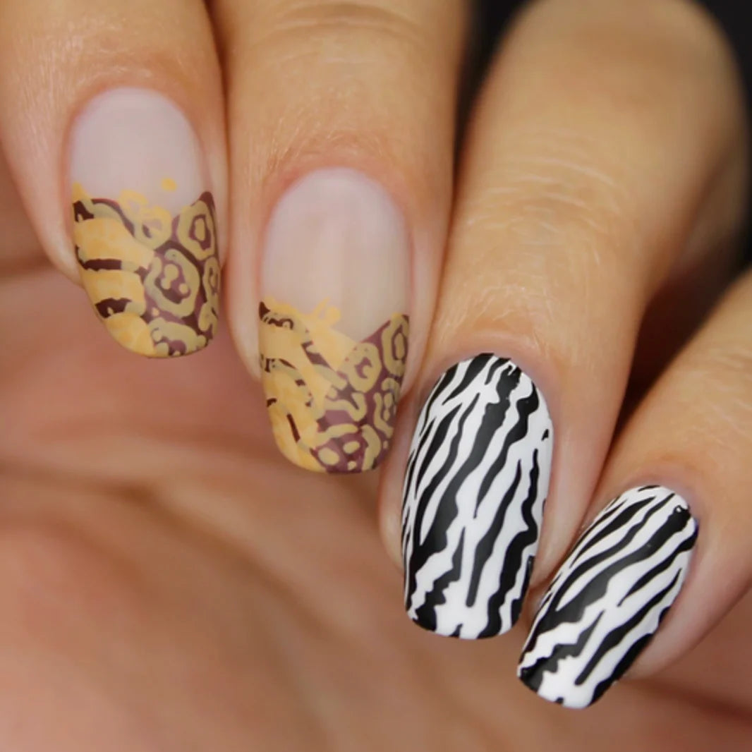Pile De Unghii Loox Desing Leopard & Zebra