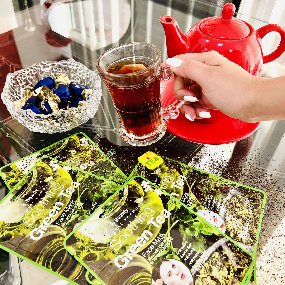 MASCA CU CEAI VERDE - Detox & Anti-Sebum