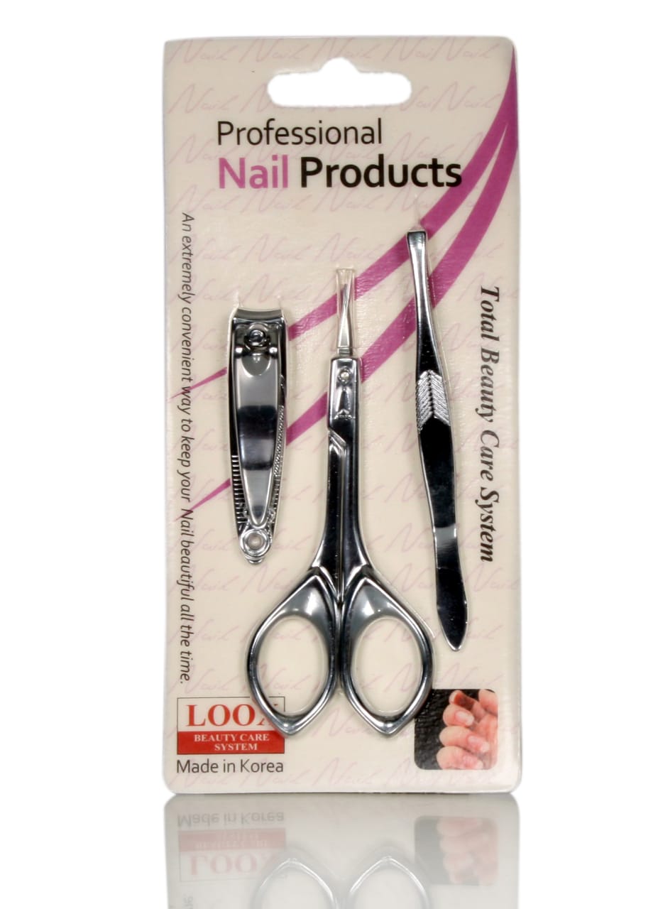 Loox Trioul Esential Set De Ingrijire Personala Pentru Manichiura - Argintiu