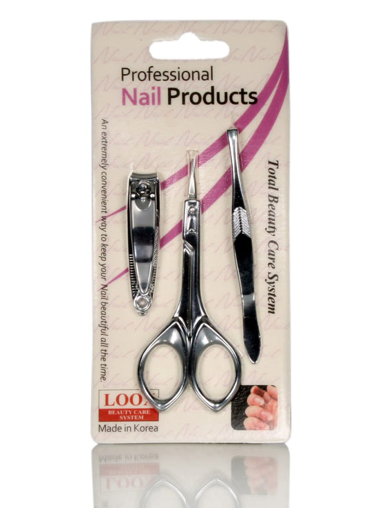 Loox Trioul Esential Set De Ingrijire Personala Pentru Manichiura - Argintiu