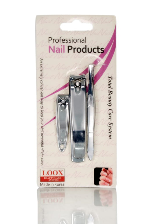 Loox Trio Set De Ingrijire Personala Pentru Pedicure - Argintiu