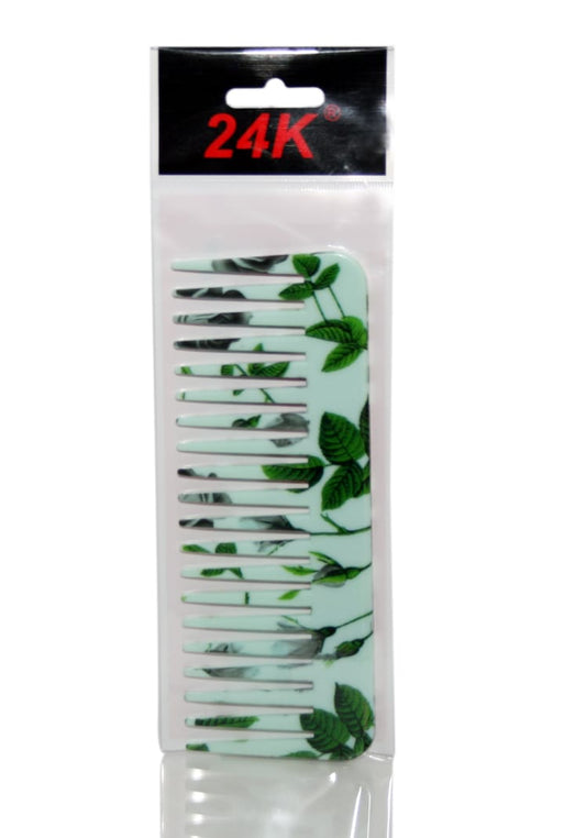 24K Pieptane Cu Dinti Lati Pentru Descurcare Verde Mint Cu Desing