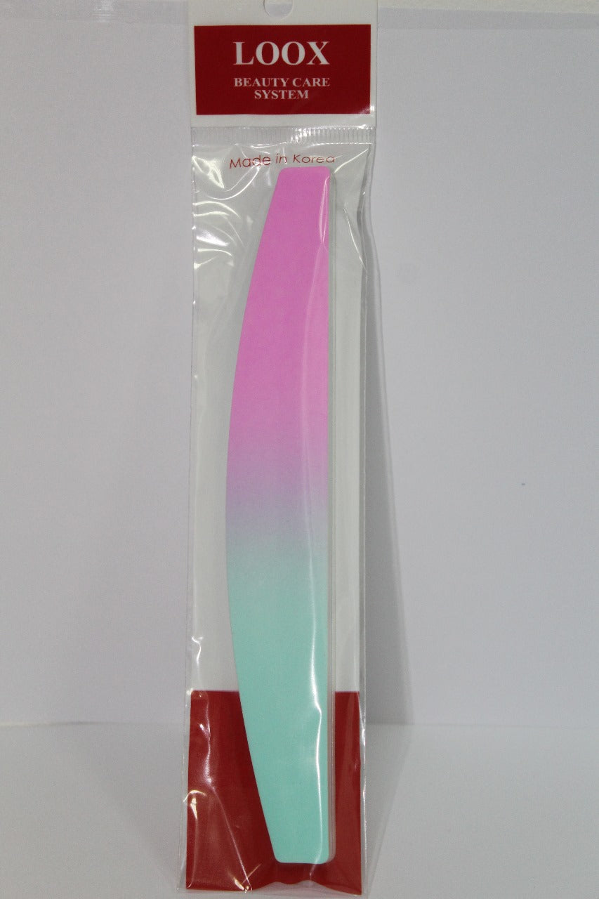 Loox ,Buffer Lustruitor Rapid Pentru Unghii in Forma De Semiluna de 7"