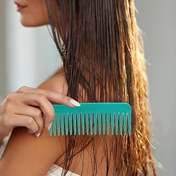 24K Pieptane Cu Dinti Lati Pentru Descurcare Verde Mint Cu Desing