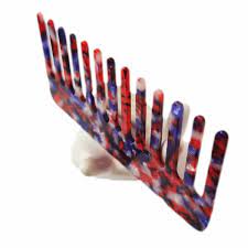 24K Pieptane Cu Dinti Lati Pentru Descurcare USA Flag Desing